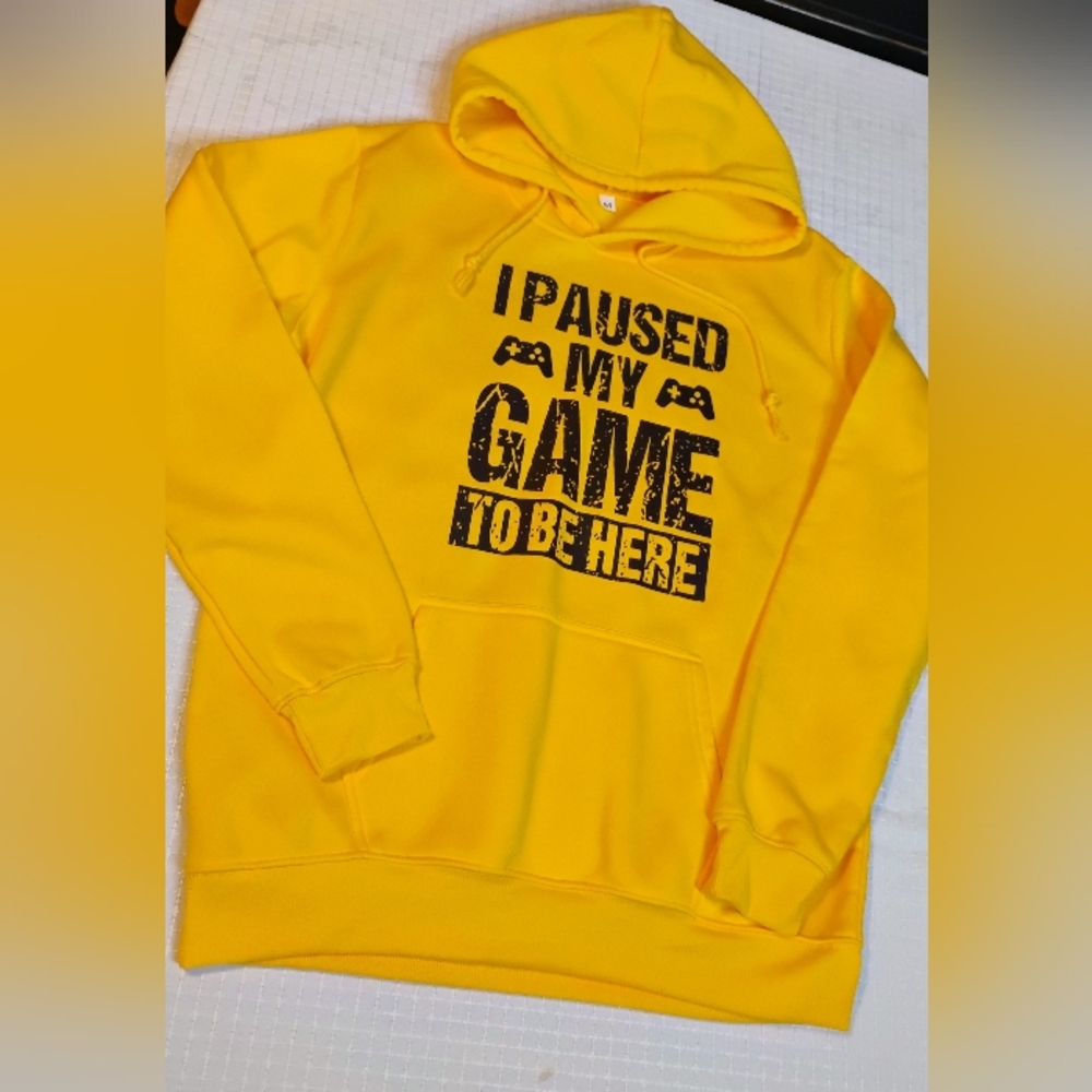 Men's Yellow Gaming Hoodie